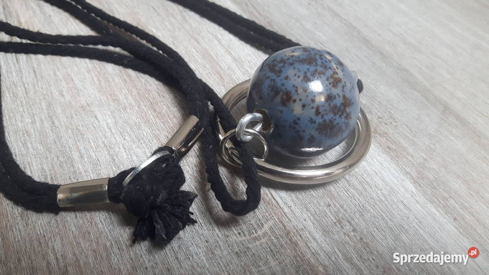 Naszyjnik ceramiczny ręcznie wykonany mazowieckie Otwock