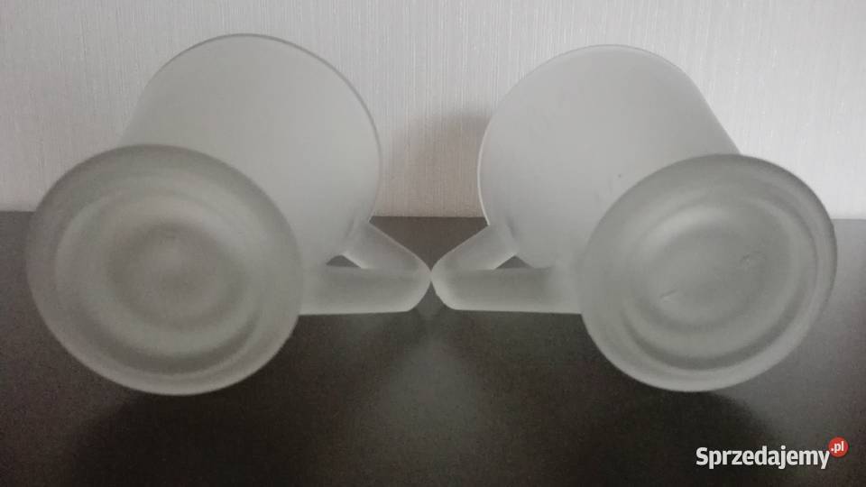 Kubki szklane 2 250ml Warpechy Stare