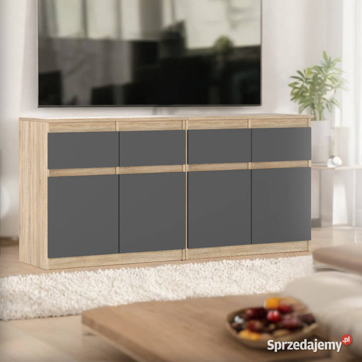 Komoda 4 Szuflady Drzwiczki Nowoczesna Szafka Elbląg sprzedam