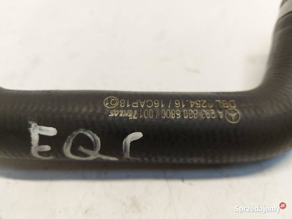 Mercedes EQC 400 W293 RURA WĄŻ WODY A2938306800 Węże chłodnicy