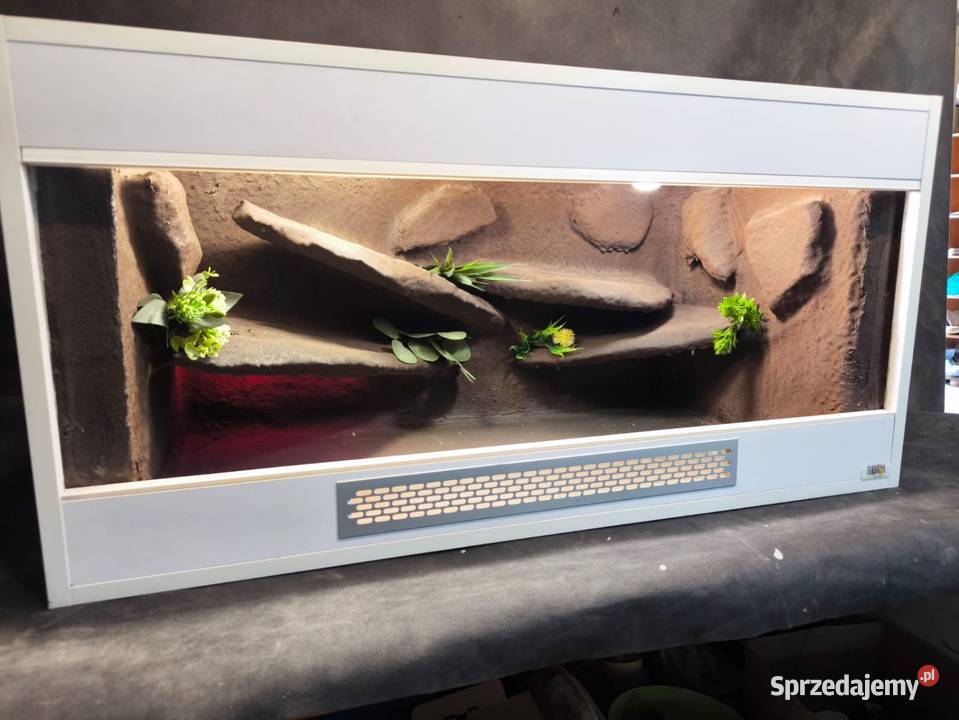 Terrarium meblowe białe pustynne stepowe wąż Dobrzejewice