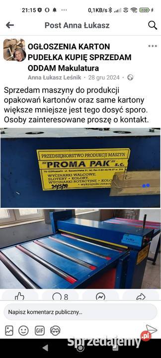 Zszywarka na drut płaski i inne maszyny Produkcja
