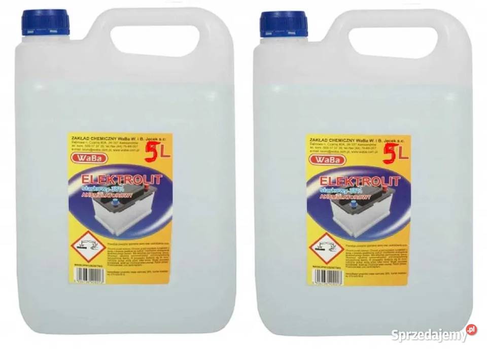 Elektrolit Akumulatorowy KWAS DO AKUMULATORA 10L Rok produkcji 2024 Bukowa