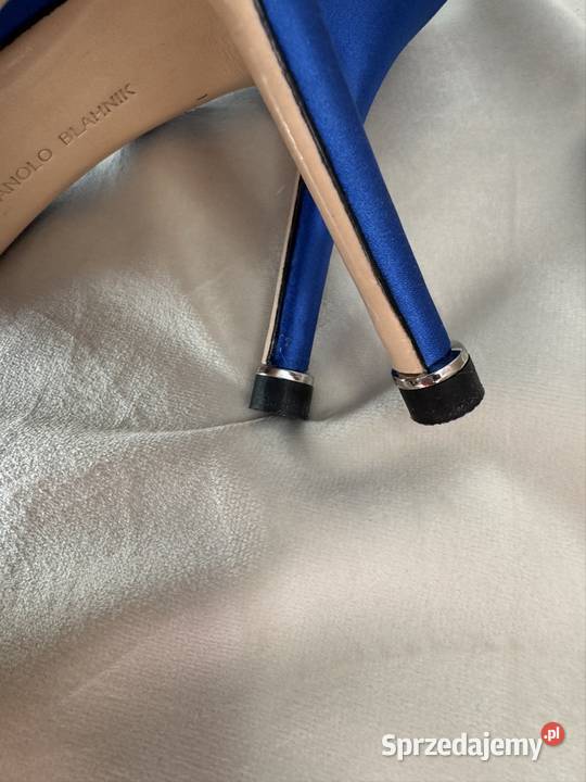Manolo Blahnik Szpilki rozmar 40 Satyna Kolor Warszawa