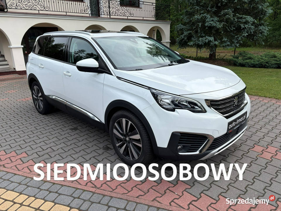 Peugeot 5008 7 foteli Półskóry Panorama Allure biały Lipówki sprzedam
