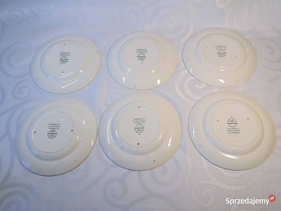 Oryginalny komplet 6 talerzyków Wedgwood