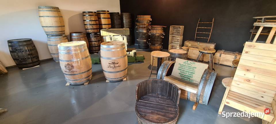 BECZKA DREWNIANA whisky bourbonie 200l WYSYLK Pozostałe Warszawa