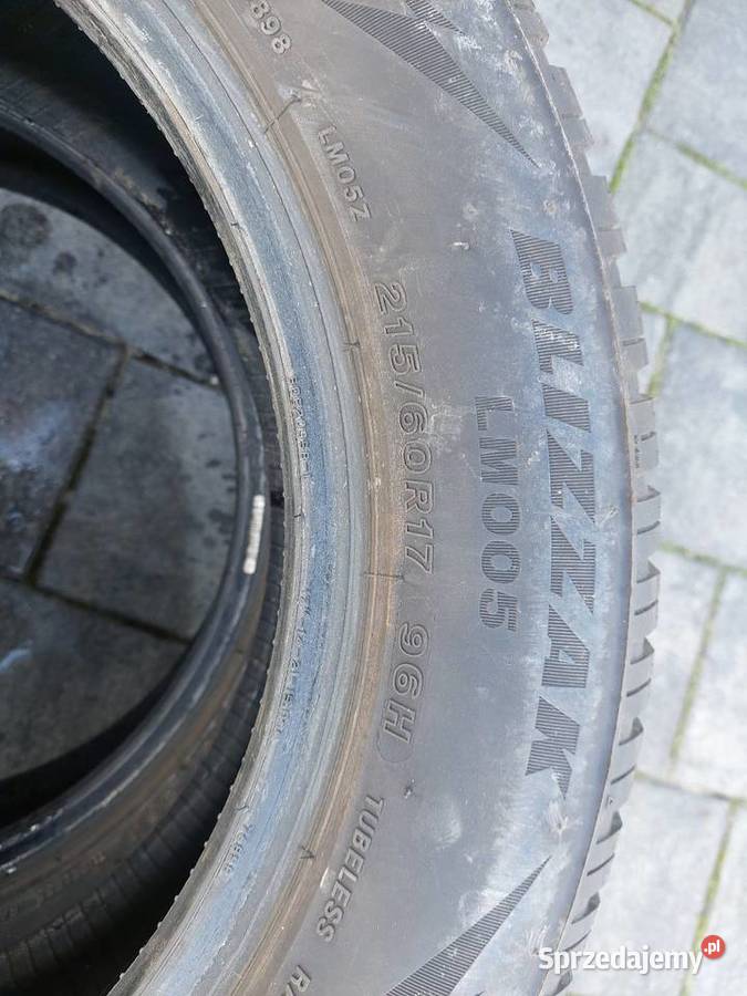 Opony zimowe Bridgestone Blizzak Krobia sprzedam
