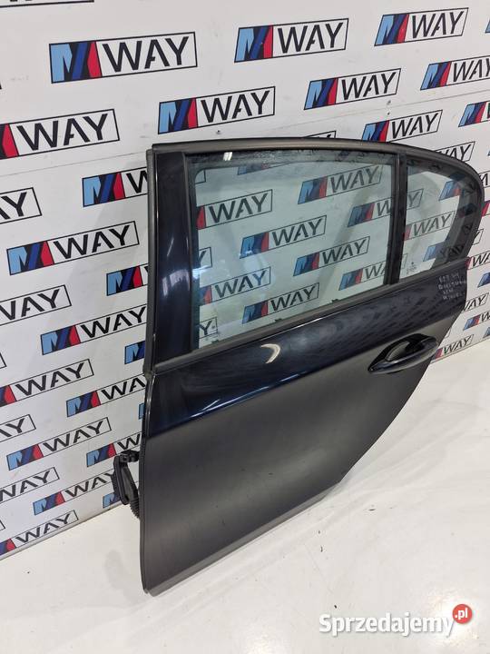 BMW E87 DRZWI LEWY TYŁ TYLNE 475 BLACK SAPHIRE