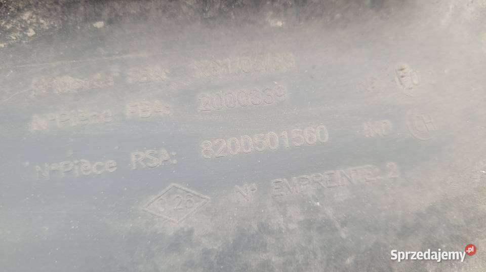 Renault Kangoo II OSŁONA PŁYTA POD ZDERZAK PRZÓD Ruda Śląska