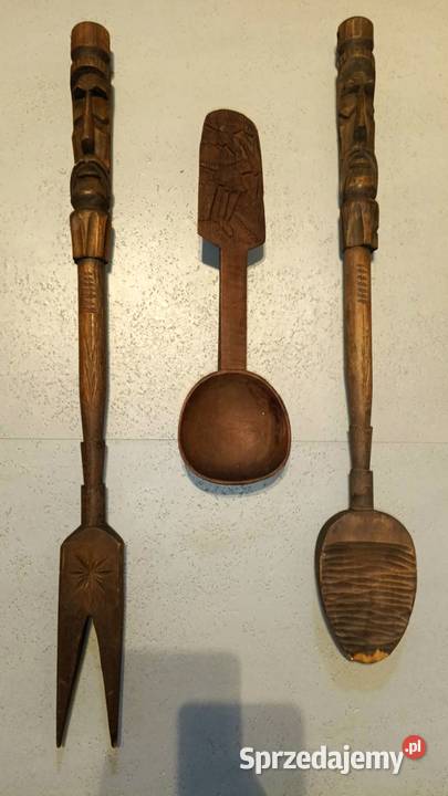 Stare Łyżki rzeźbione ozdobne Częstochowa