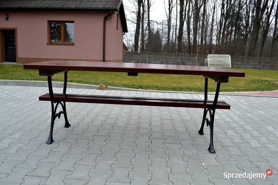 Stół ogrodowy kawowy tarasowy W050 żeliwny Wągrowiec