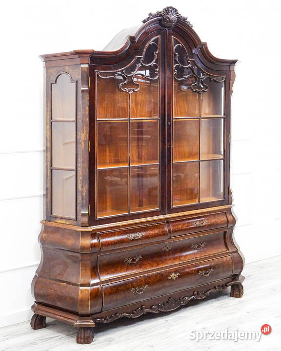 Wysoka WITRYNA drewniana 214 NeoBarok Orzech 214cm Kalisz sprzedam