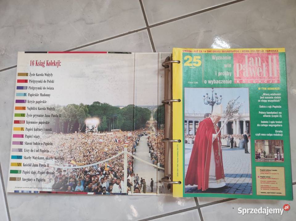 album Kolekcja Jan Paweł II 25 ksiąg Edipresse Kielce