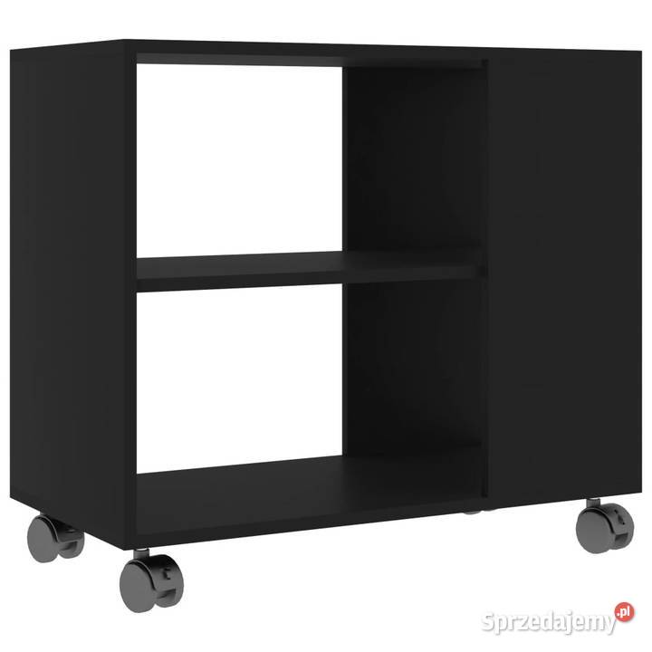 Stolik boczny czarny 70x35x55 materiał