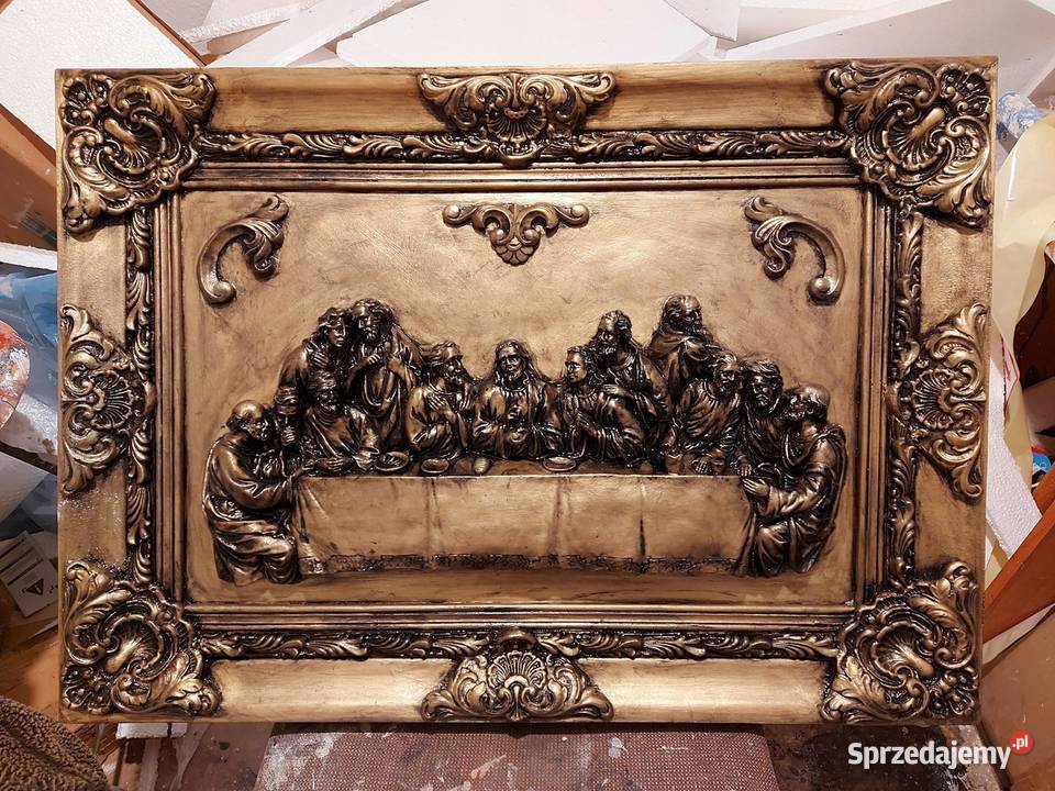 PŁASKORZEŹBA OSTATNIA WIECZERZA Malarstwo