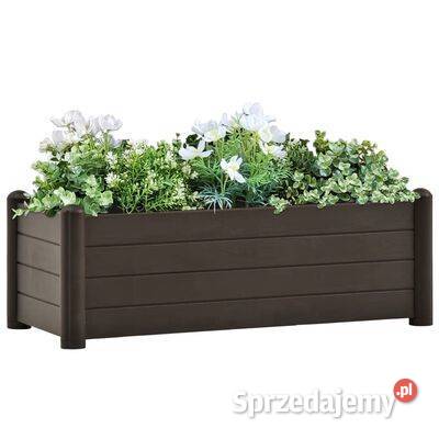 vidaXL Podwyższona donica PP mokka 100x43x35 mazowieckie Warszawa