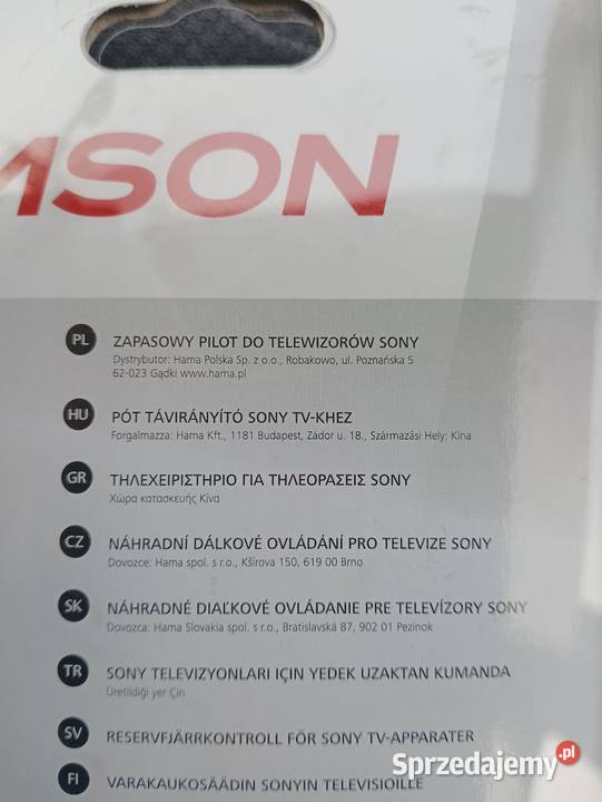 Pilot THOMSON ROC1128 do Sony Oświęcim
