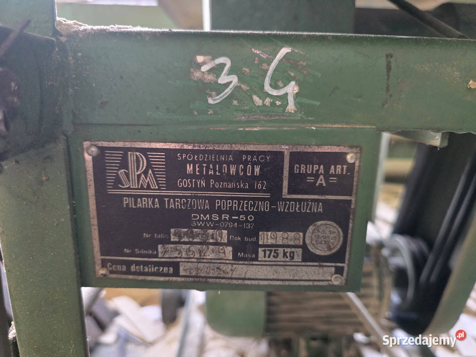 Pilarka tarczowa poprzecznowzdłużna SPM DMSR50 3 Biskupice