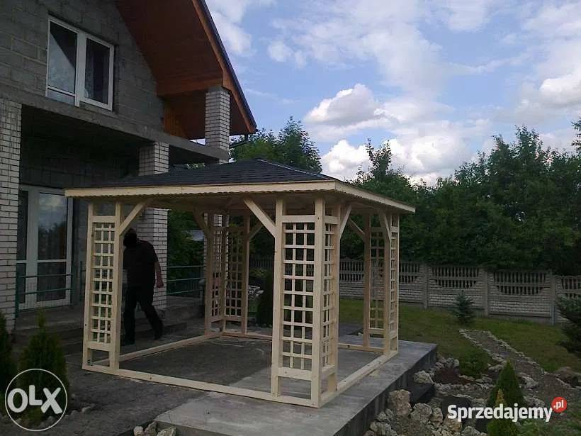 ALTANA KWADRAT 3x3m Altanka Wiata Zadaszenie małopolskie Smolice