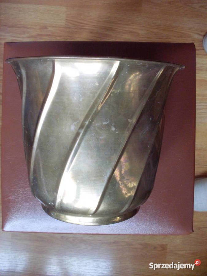 Mosiężna osłona doniczki inny kolor wielkopolskie