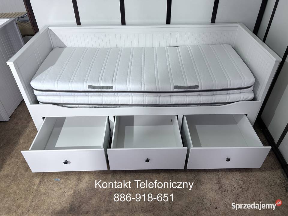 IKEA HEMNES Łóżko Leżanka z 3 szufladami 2 śląskie Rybnik sprzedam
