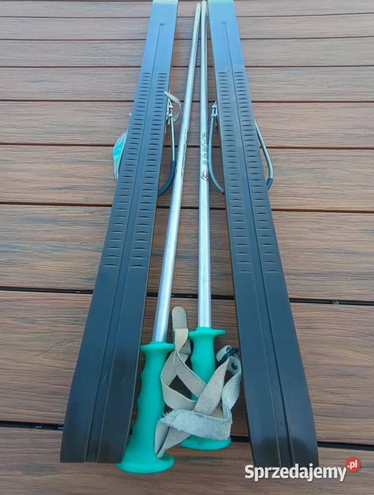 Narty Polsport Toruń L110 PRL 1988r NOWE warmińsko-mazurskie Korsze