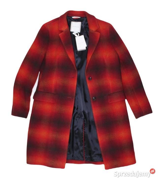 Płaszcz Tommy Hilfiger damski Wool Blend Check Kratka śląskie Tarnowskie Góry sprzedam