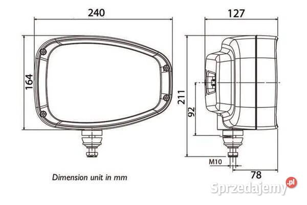 Lampa przednia LED zespolona prawa 2232W Kamionna