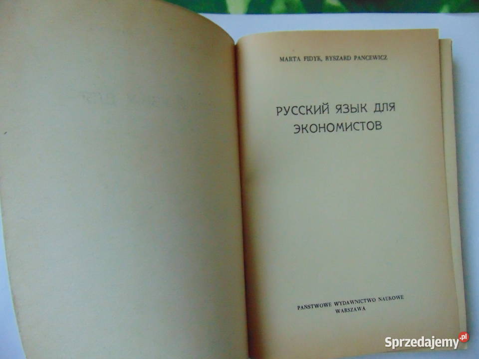 Język rosyjski ekonomistów Marta Fidyk Ryszard Lublin