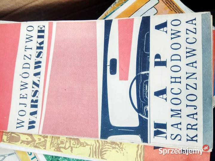 Województwo warszawskie Mapy księgarnie Warszawa mazowieckie