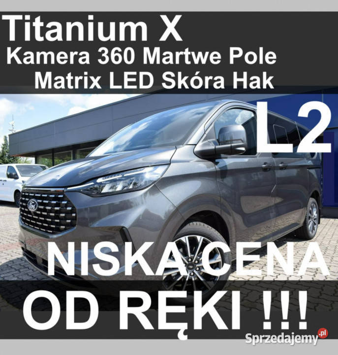 Ford Tourneo Custom L2 Titanium X Kamera 360 czujnik parkowania Tourneo Custom Szczecinek