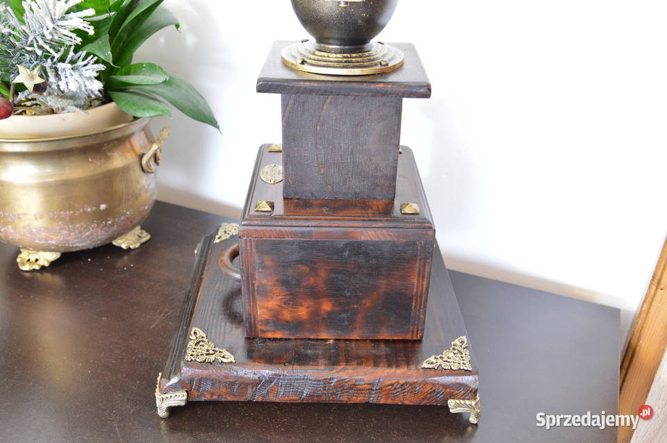 dębowy duży MŁYNEK do kawy niemiecki b stary Jastrzębie-Zdrój