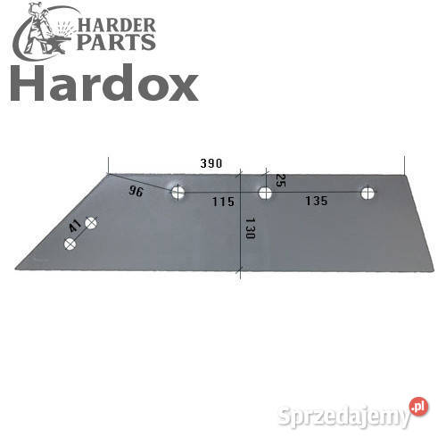 Lemiesz 300hektarów HARDOX SR30L części do pługa nieuszkodzony Części zamienne