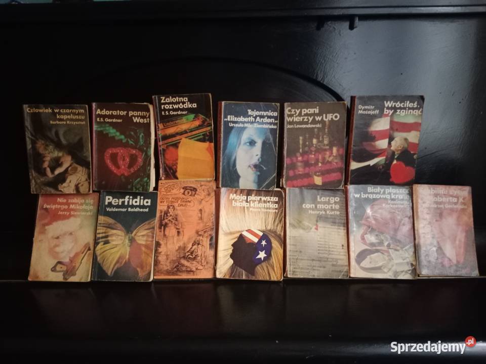 Zestaw 13 książek z PRL Kryminał i Sensacja Ruda Śląska