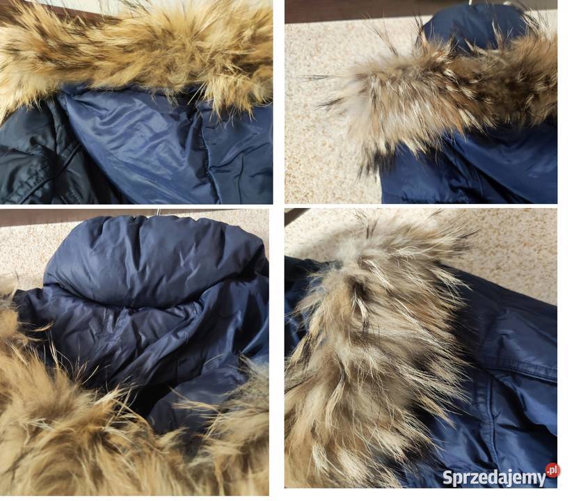 Lemotion puchowa kurtka płaszcz z kapturem jenot Inny wzór Kielce