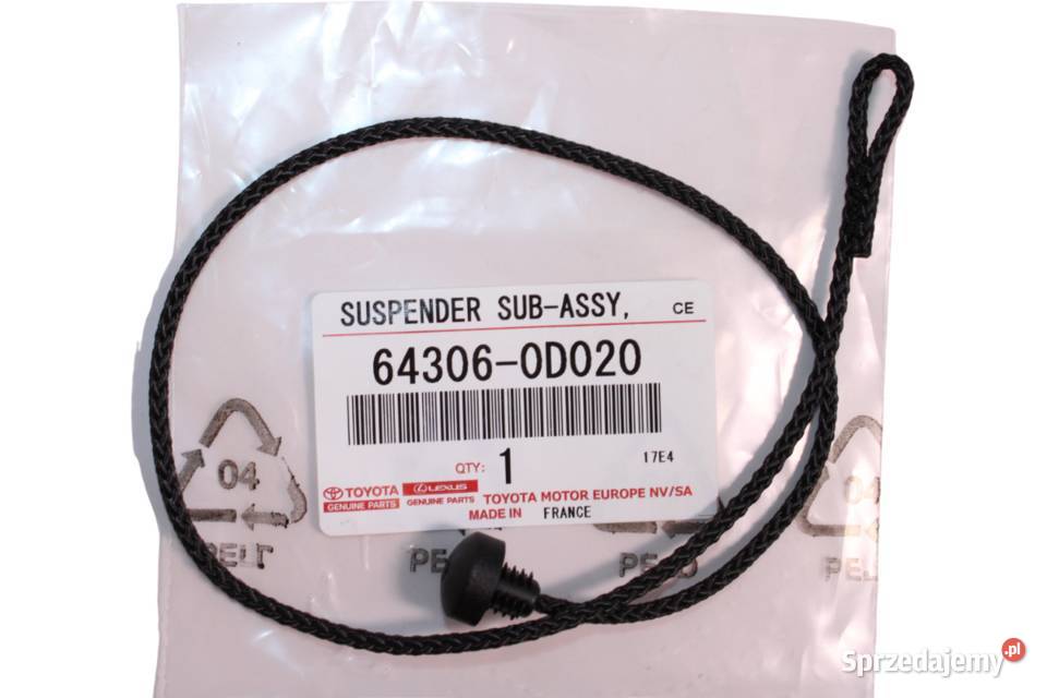 TOYOTA Yaris Sznurek polki bagaznika 643060D020 sprzedam