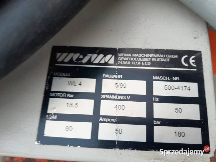 Rębak WEIMA WL4 125 małopolskie Naprawa