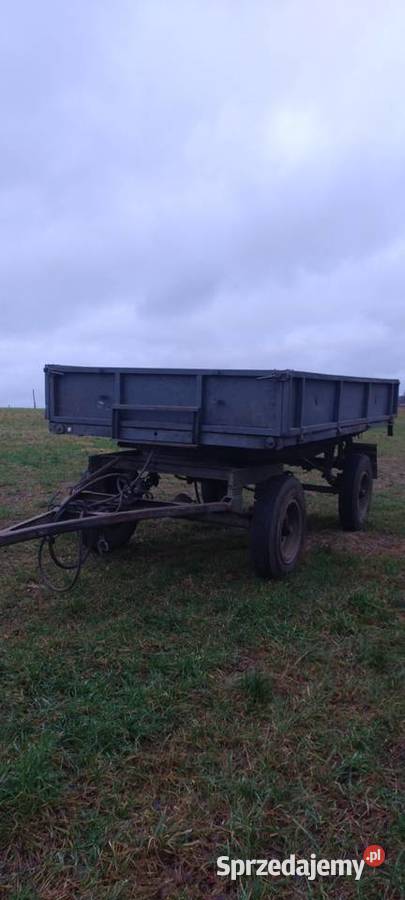 Sprzedam przyczepę Sanok D 47 wywrotkę nieuszkodzony Przyczepy rolnicze pomorskie Staniszewo