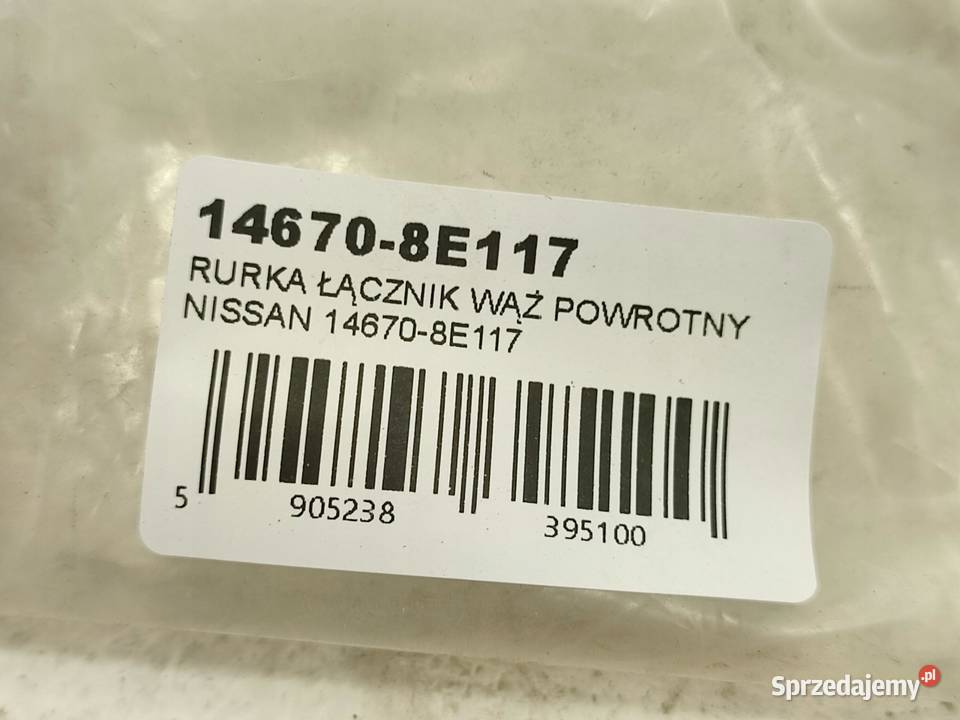 WĄŻ POWROTNY OLEJU NISSAN BLUEBIRD 19982012 NOWY Pióra wycieraczek