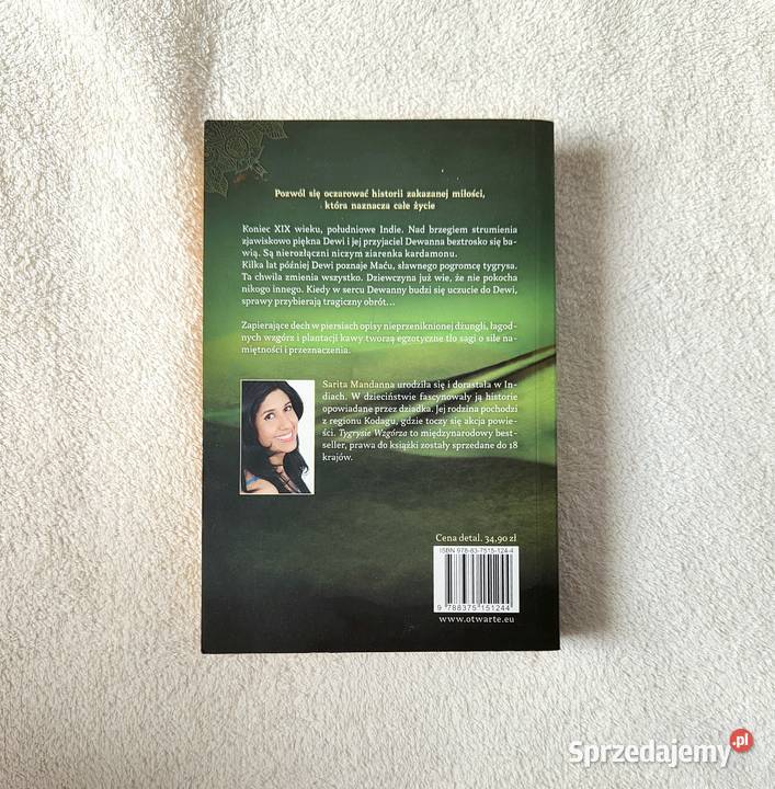 Książka Tygrysie Wzgórza Sarita Mandanna okładka Szczecin