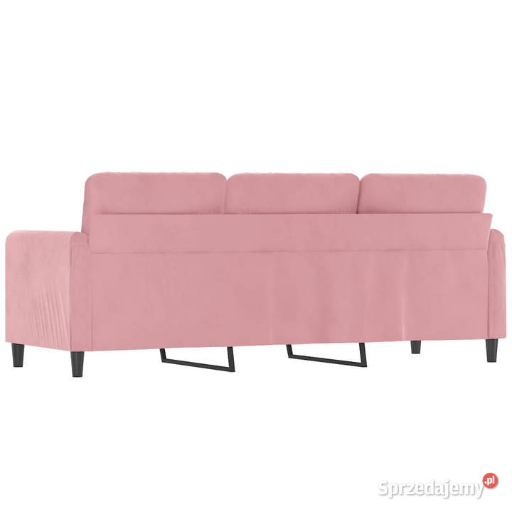 Sofa 3osobowa różowa 180 obita aksamitem Warszawa