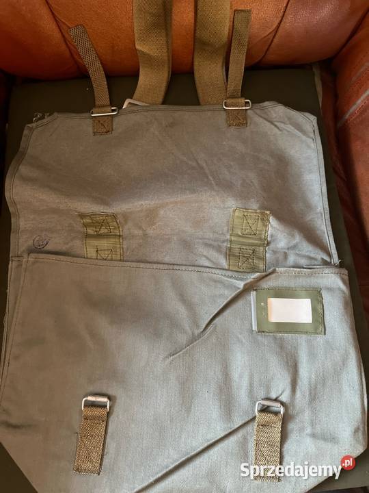 Wojskowa torba na ramie Prl Vintage Militaria mazowieckie Serock