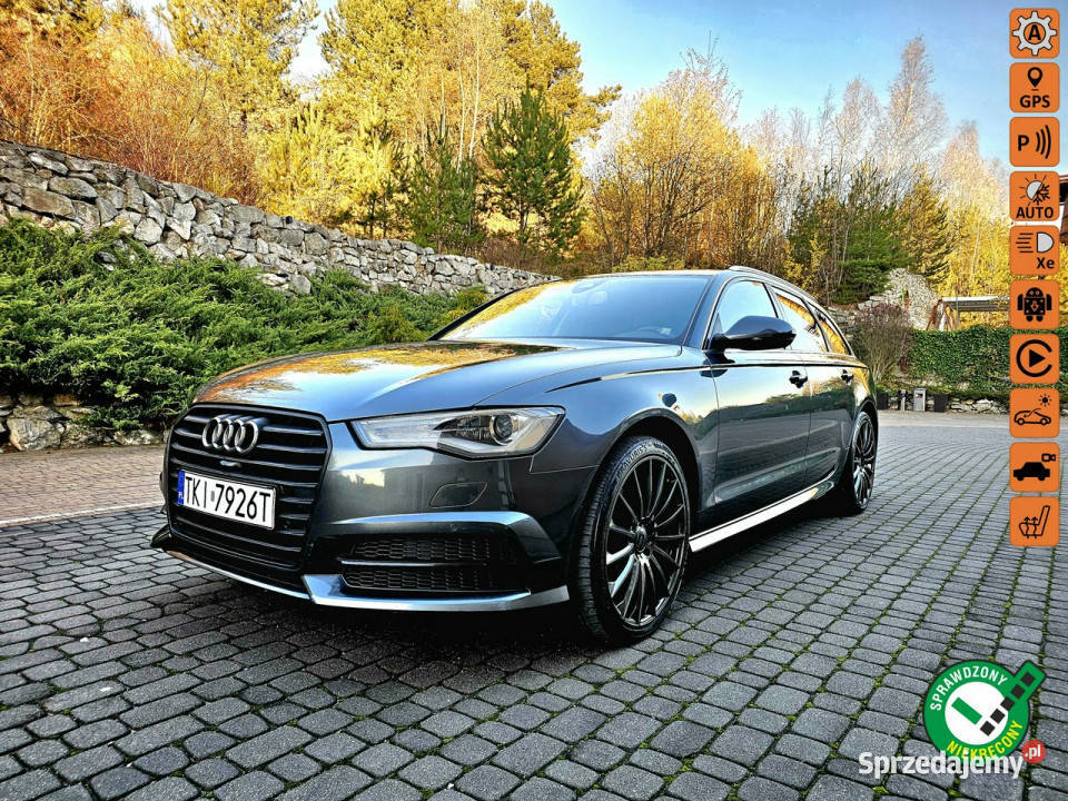 Audi A6 190 Ultra Lift SLine Duża Navi Kamera przyciemniane szyby świętokrzyskie Zagnańsk sprzedam