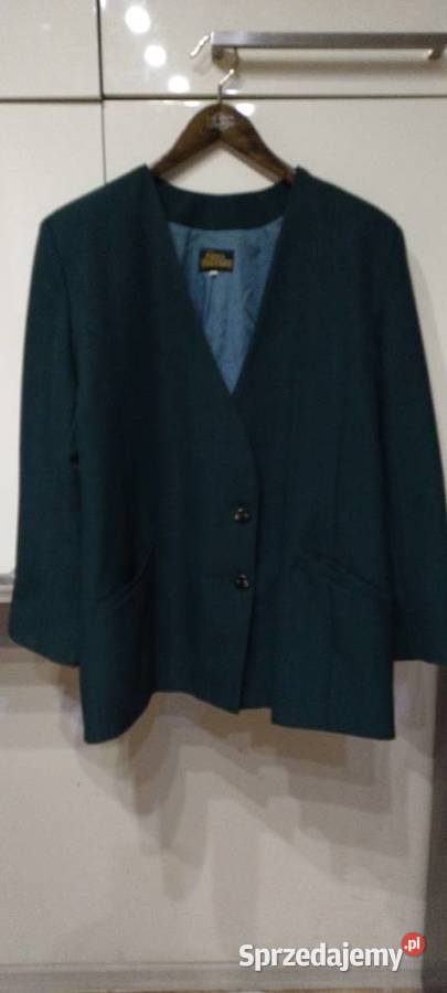 Żakiet damski ciemnozielony Marynarki i żakiety