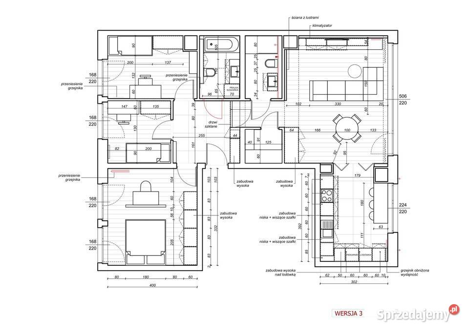 Penthouse 4 pokoje 97 m taras na dachu 41 m Łódź