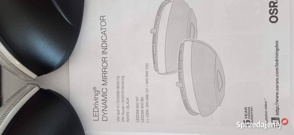 Kierunkowskazy dynamiczne LED riving Osram golf mazowieckie Jasieniec