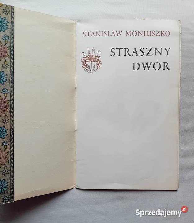 Program opery Straszny Dwór Momiuszki ulotka wielkopolskie Koźminek