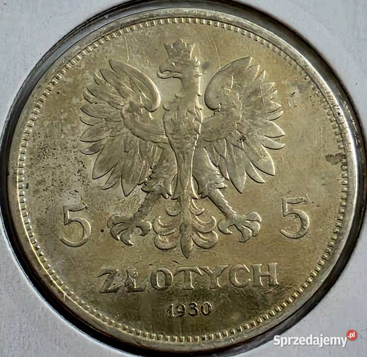 5 Sztandar 1930 Głęboki stempelLustrzany Sosnowiec