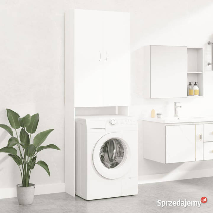 Szafka na pralkę biała 64 x 255 x 190 WM808413 Warszawa